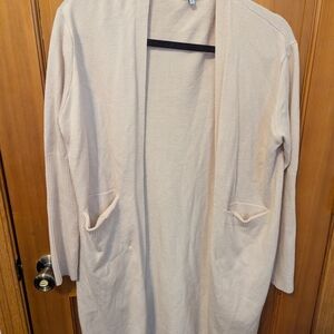 Collection by Cezele Cream Knit Cardigan - Small